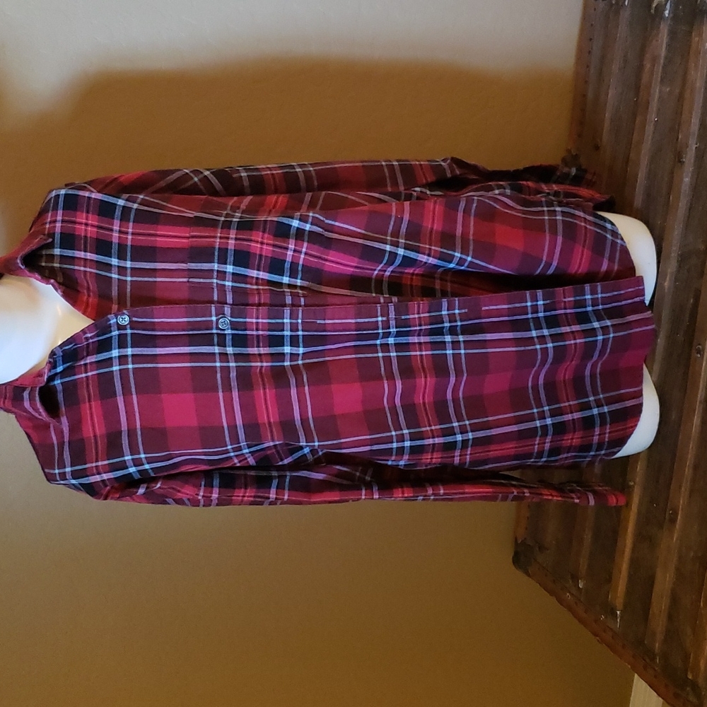 Old Navy Plaid Flannel Boyfriend Shirt (0406) 💥